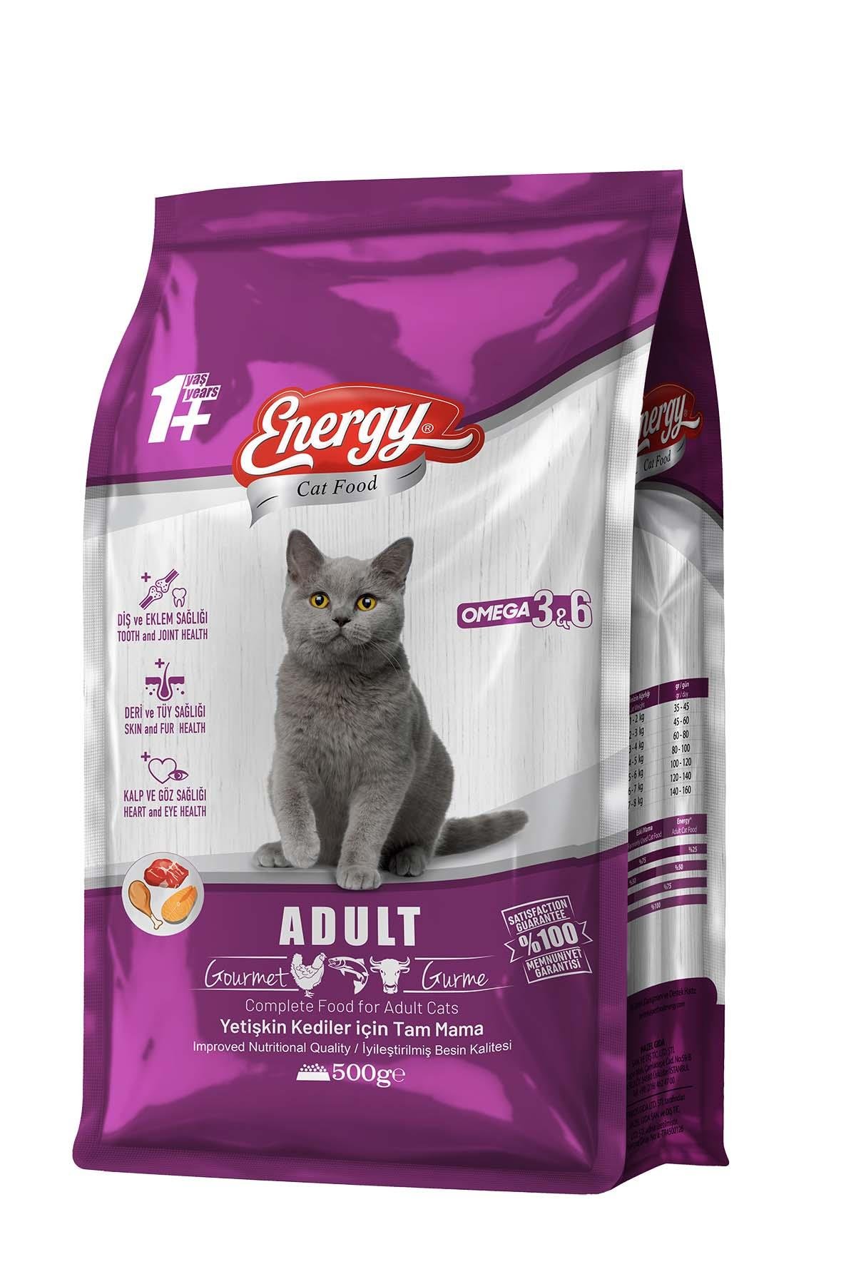 Energy Gurme Yetişkin Kedi Maması 500 G