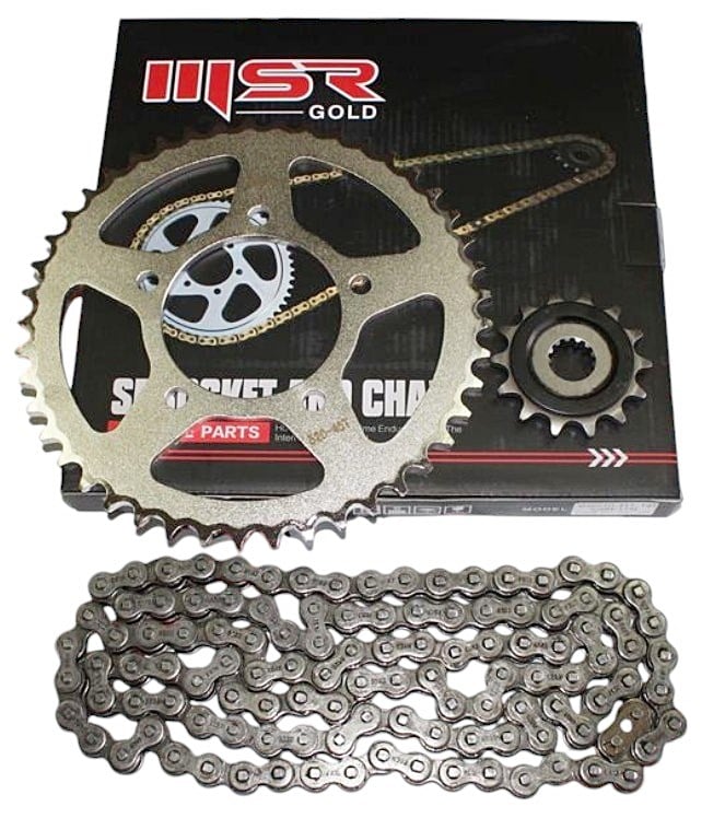 SUZUKİ GW 250 ZİNCİR DİŞLİ SETİ ORİNGLİ MSR GOLD 14T-45T-520HO 116