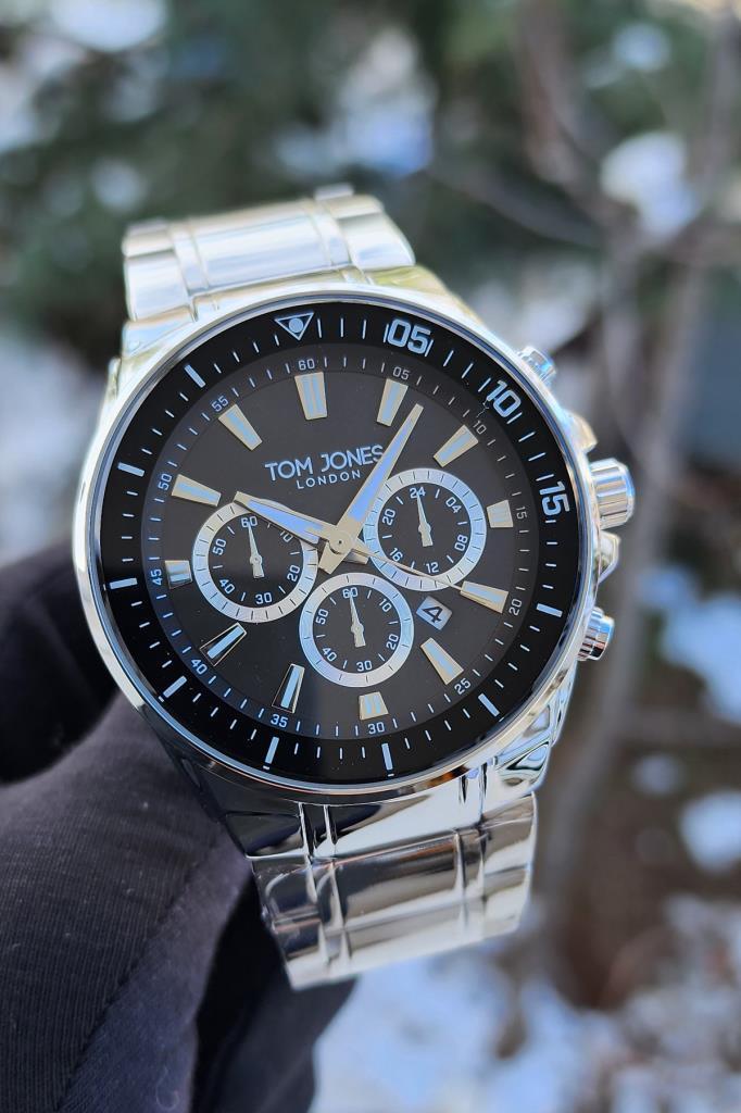 Tom Jones TJ-1276 Orjinal 2 Yıl Garanti Metal Kordon Erkek Kol Saati