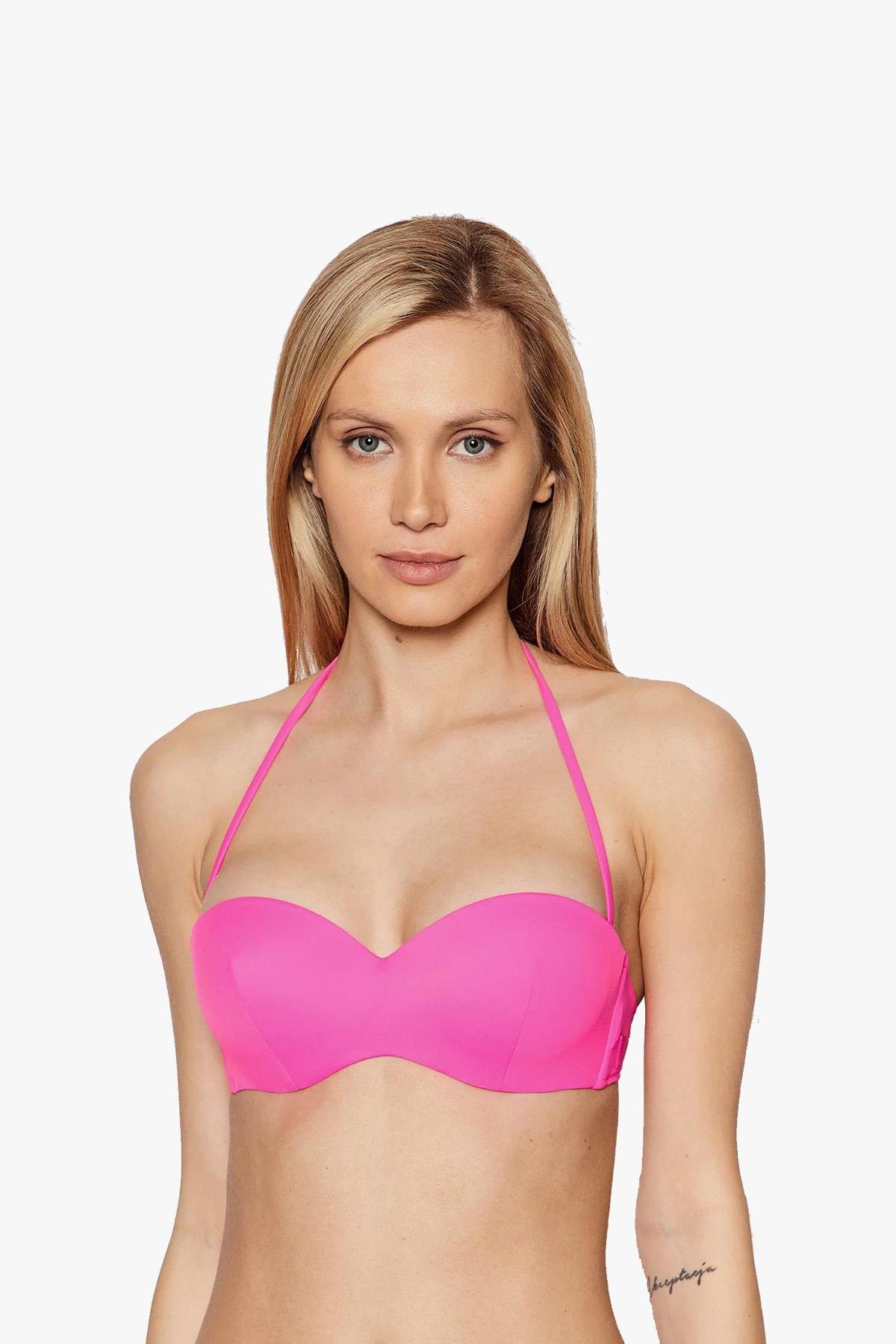 Guess Kadın Padded Bandeau Bikini Üstü E2GJ52-LY00K