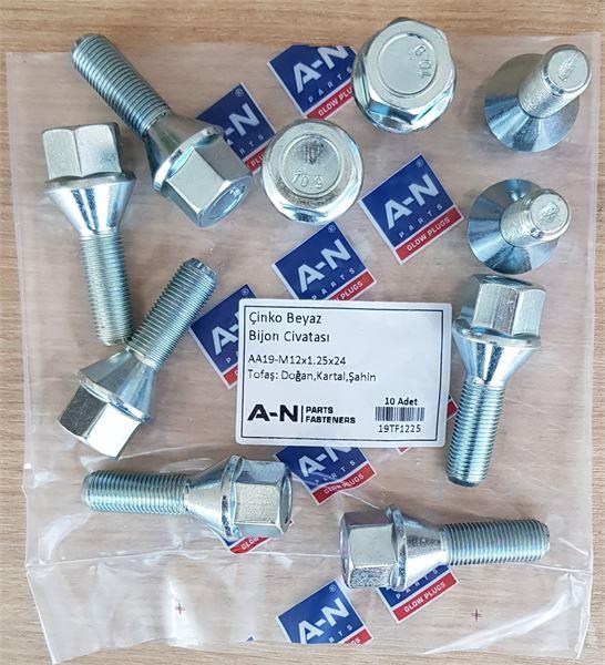 BİJON CİVATASI GALVANİZLİ AA19 - M12×1.25 x M131 701237