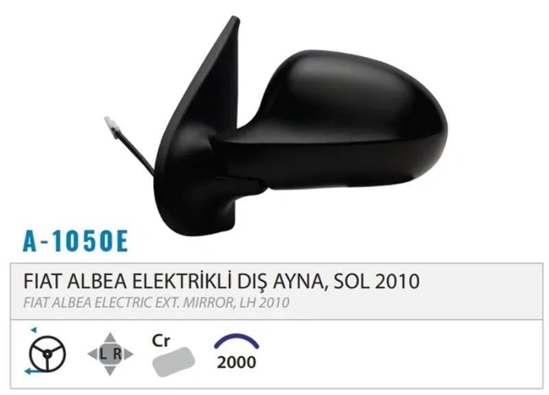 DIŞ DİKİZ AYNASI ELEKTRİKLİ SOL ALBEA 10> M001.101 4