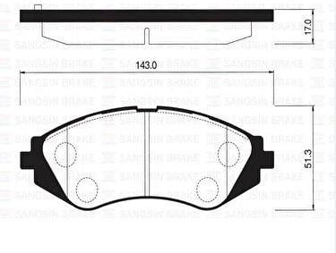 DISK BALATA CHEVROLET EVANDA ON GDB3345