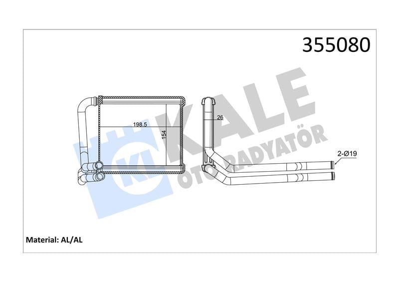 KALORİFER RADYATÖRÜ HYUNDAI ACCENT IV / VELSOTER / KIA RIO III