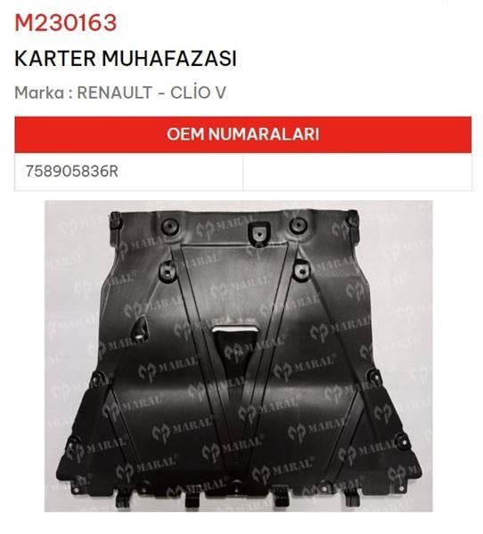 KARTER MUHAFAZASI CLİO V 758905836R