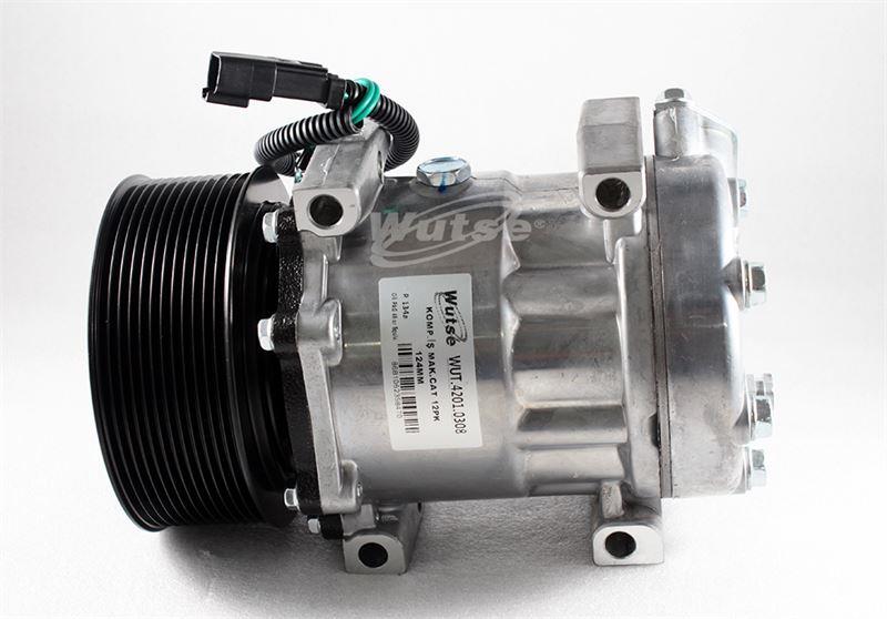 KLIMA KOMPRESORU 24V CAT ISMAKINASI 12PK 124mm SANDEN-6095