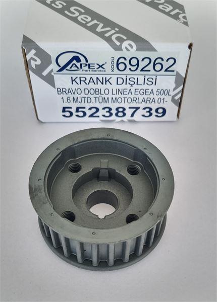KRANK DİŞLİSİ BRAVO DOBLO LINEA EGEA 500L 1.6 MJTD .TÜM MOTORLARA 01- KRANK DİŞLİSİ BRAVO DOBLO LINEA EGEA 500L 1.6 MJTD .TÜM MOTORLARA 01-