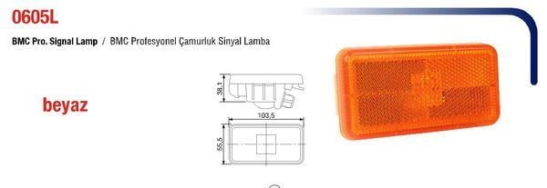 SİNYAL LAMBASI YAN BMC PROFOSYENEL YM