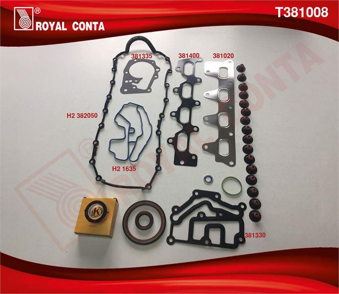 TAKIM CONTA KEÇELİ REINZ SÜBAP LASTİKLİ SİLİNDİR KAPAK CONTASIZ RENAULT CLIO MEGANE SCENIC LAGUNA 1.4  1.6 16V. K4J  K4M