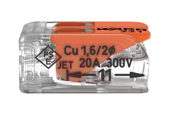 WAGO 221-412 2x4mm2 tırnaklı buat ve çok amaçlı klemens