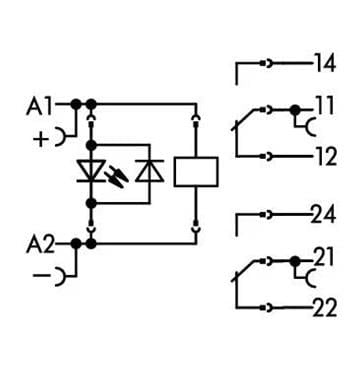 Wago 788-312 Dc 24V 2x8A Durum Göstergeli Röle Modülü