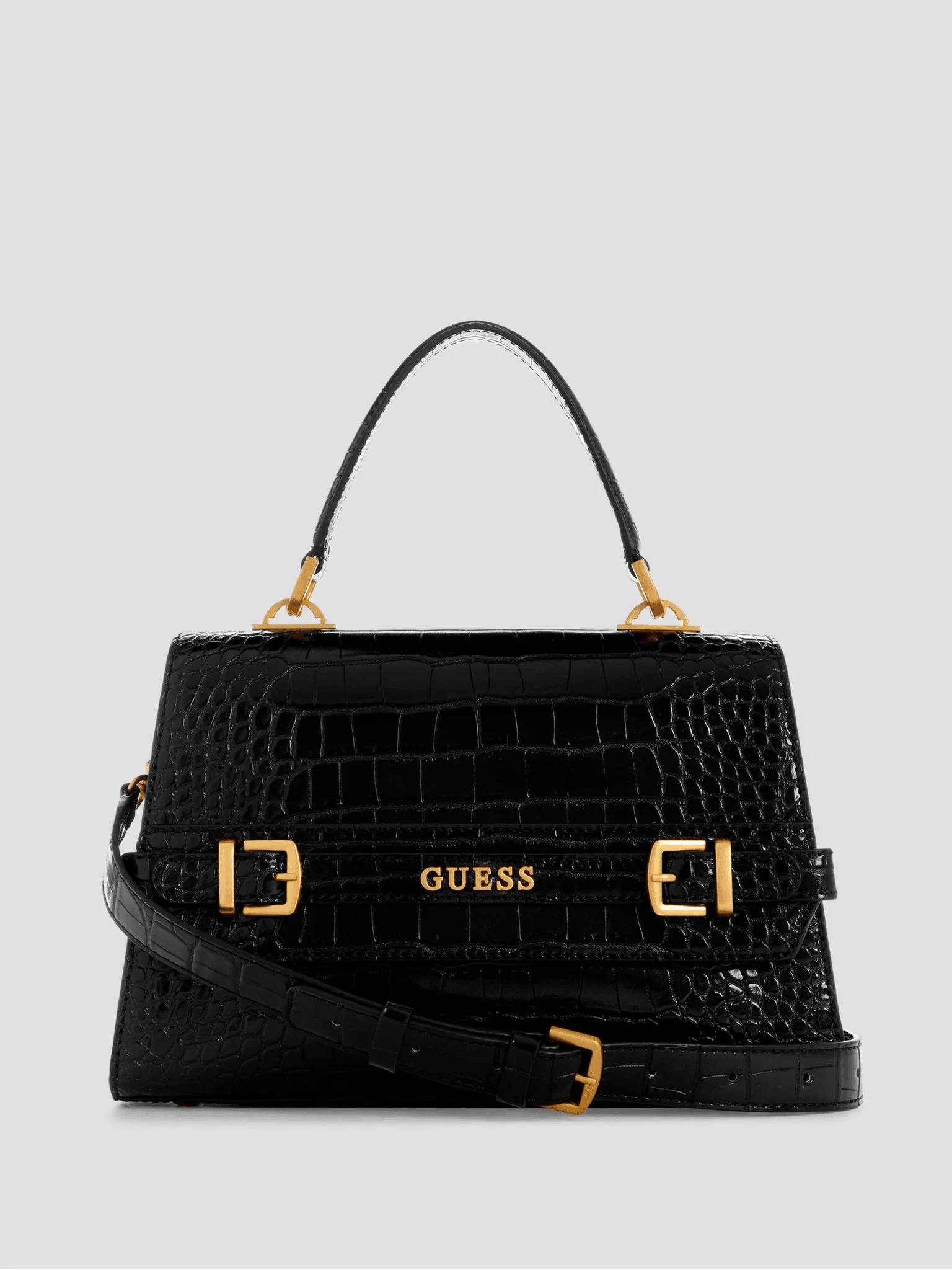 Guess Sestri Croc Desen El ve Omuz Çantası HWCX898520