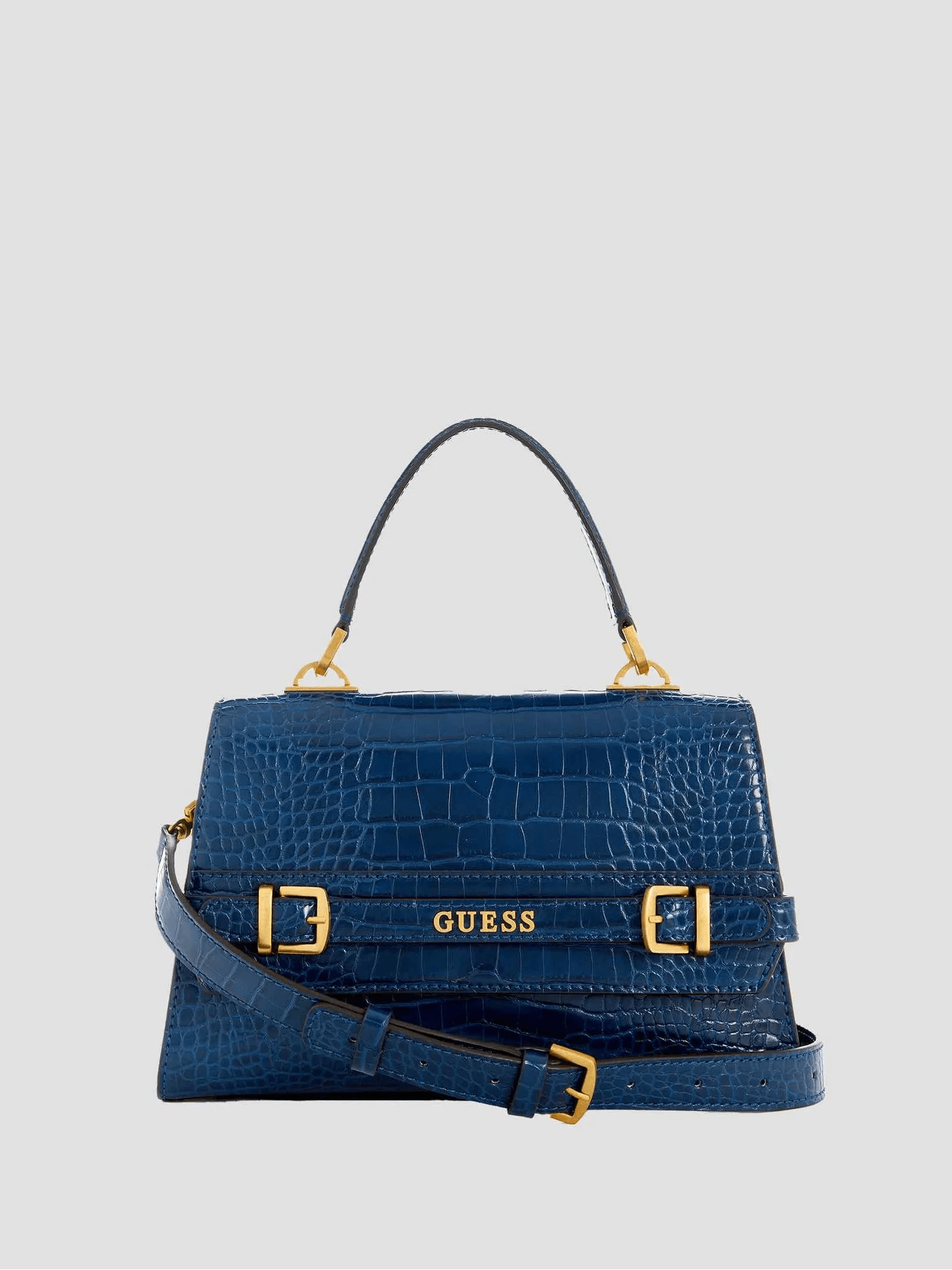 Guess Sestri El ve Omuz Çantası Croc Lacivert HWCA898520