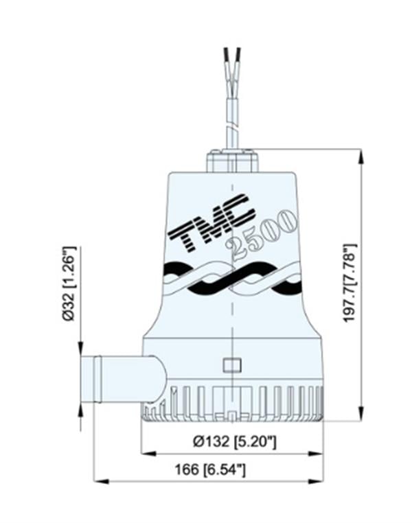 Tmc SR12118 Sintine Pompası 24 Volt 2500 gph 8 Amper - EHidrofor.com