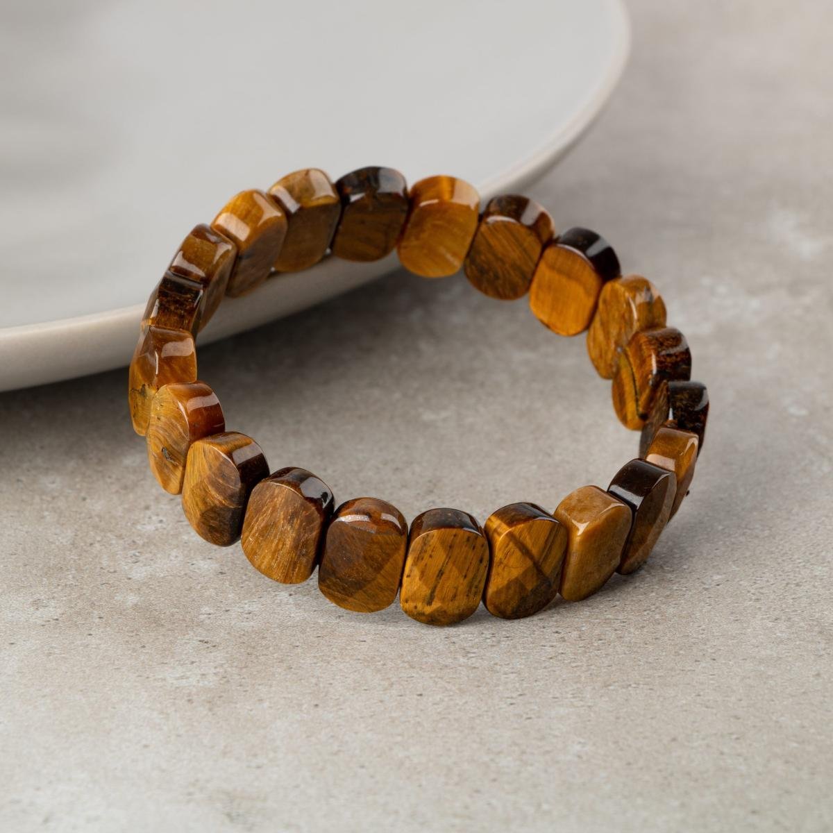 Kaplan Gözü Dikdörtgen Geniş Kesim Gizemli Doğal Taş