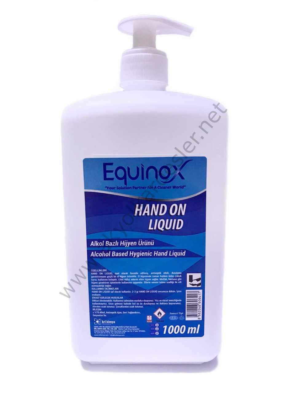 Equinox Hand On Pompalı Sıvı El Dezenfektanı 1000 ml