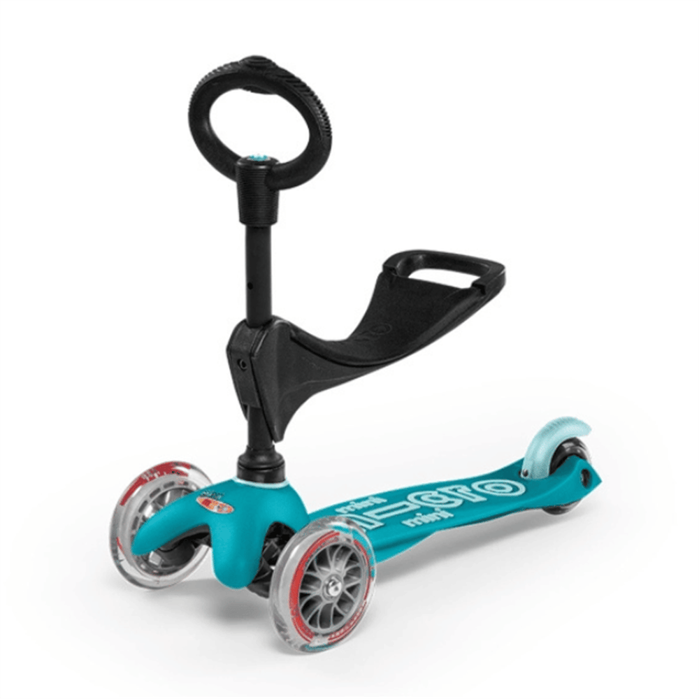 Mini Micro Scooter 3in1 Deluxe Aqua - Turkuaz 1+Yaş | Unigo