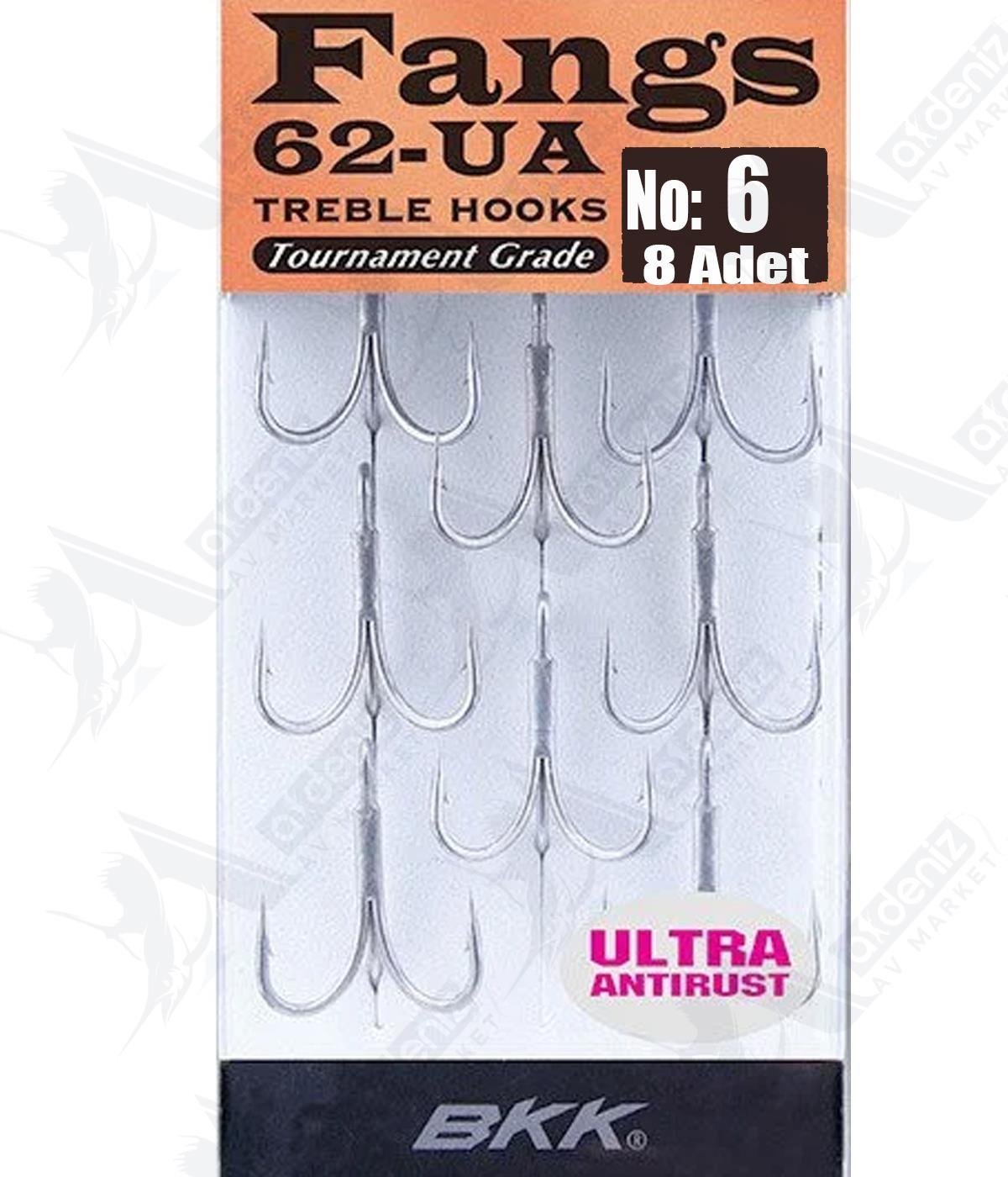 BKK Fangs BT662-UA No:6 Üçlü İğne (8 Adet)BKK