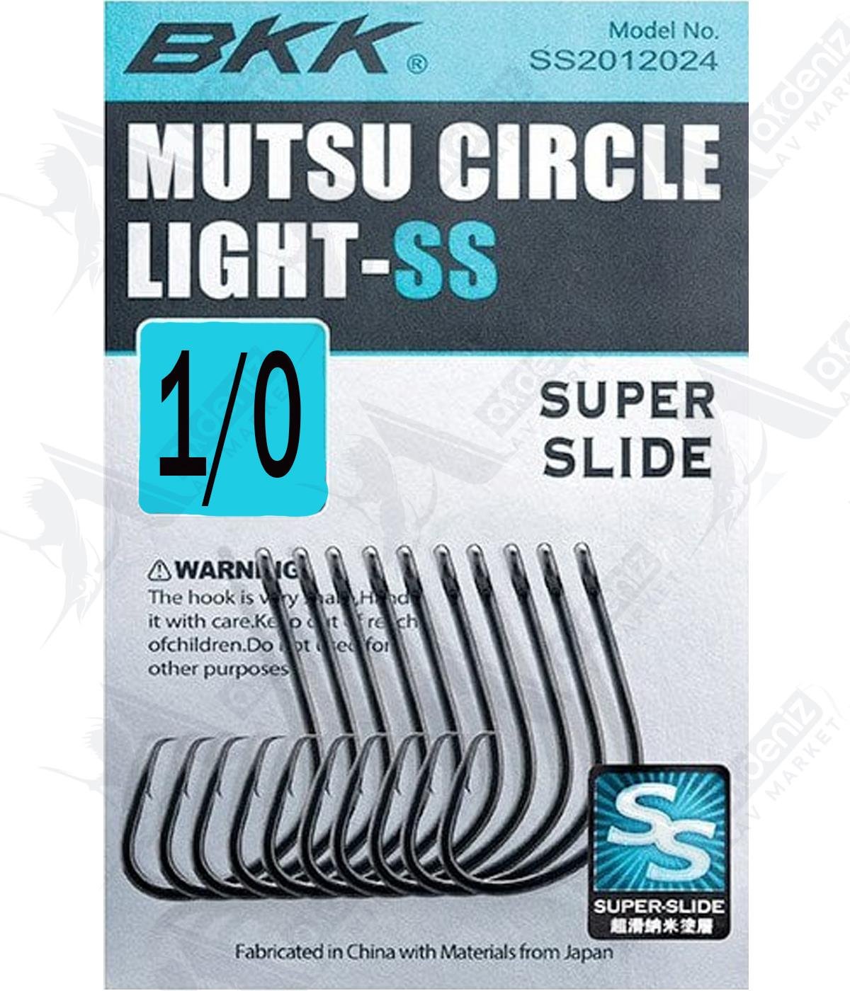 BKK Mutsu Circle Light-SS Olta İğnesi 8'li Paket No:1/0BKK