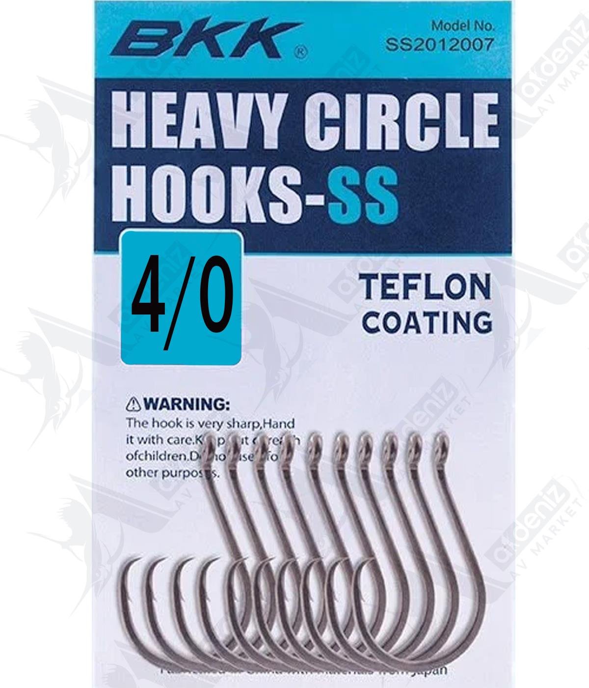 BKK SS Heavy Circle Olta İğnesi 7'li Paket No:4/0BKK