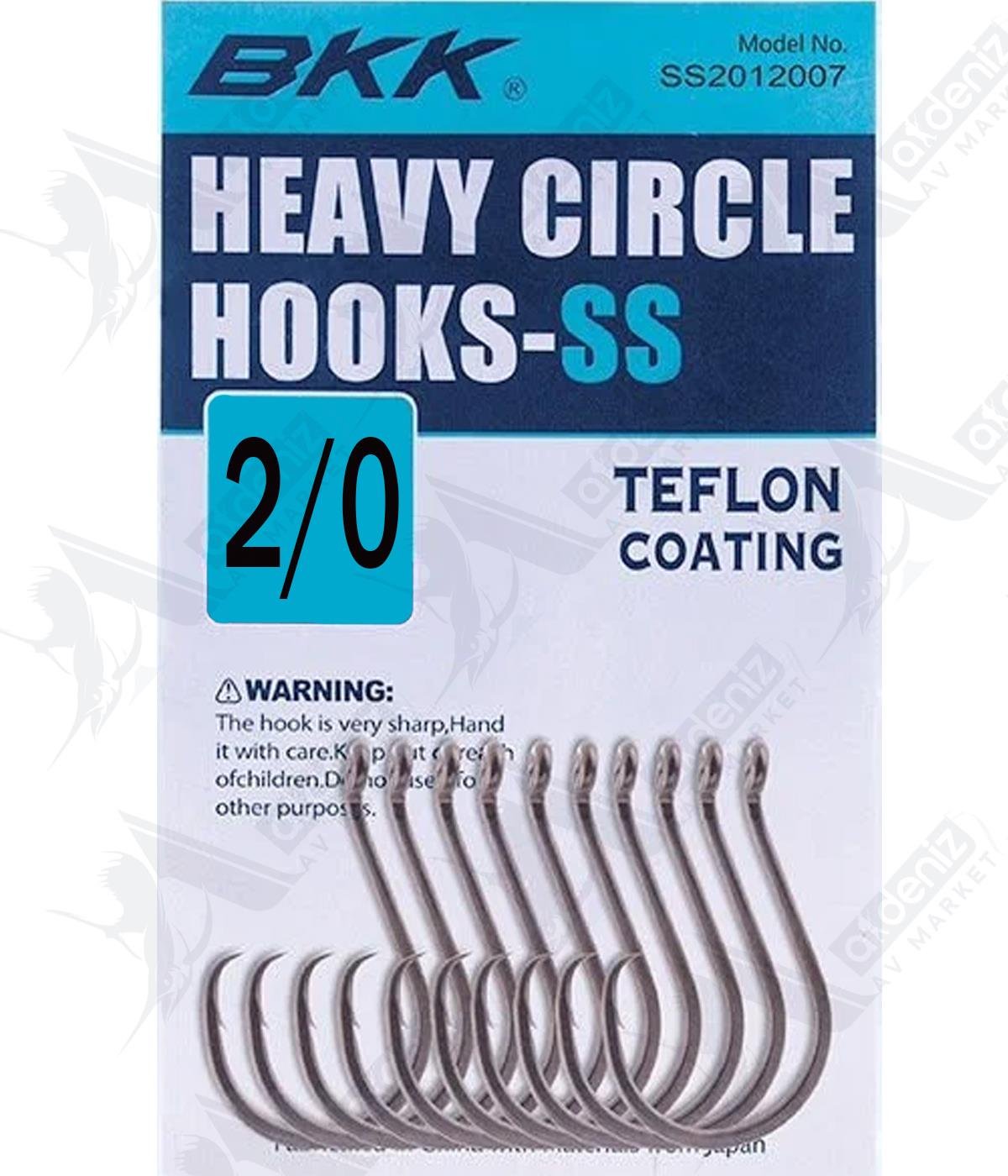 BKK SS Heavy Circle Olta İğnesi 8'li Paket No:2/0BKK