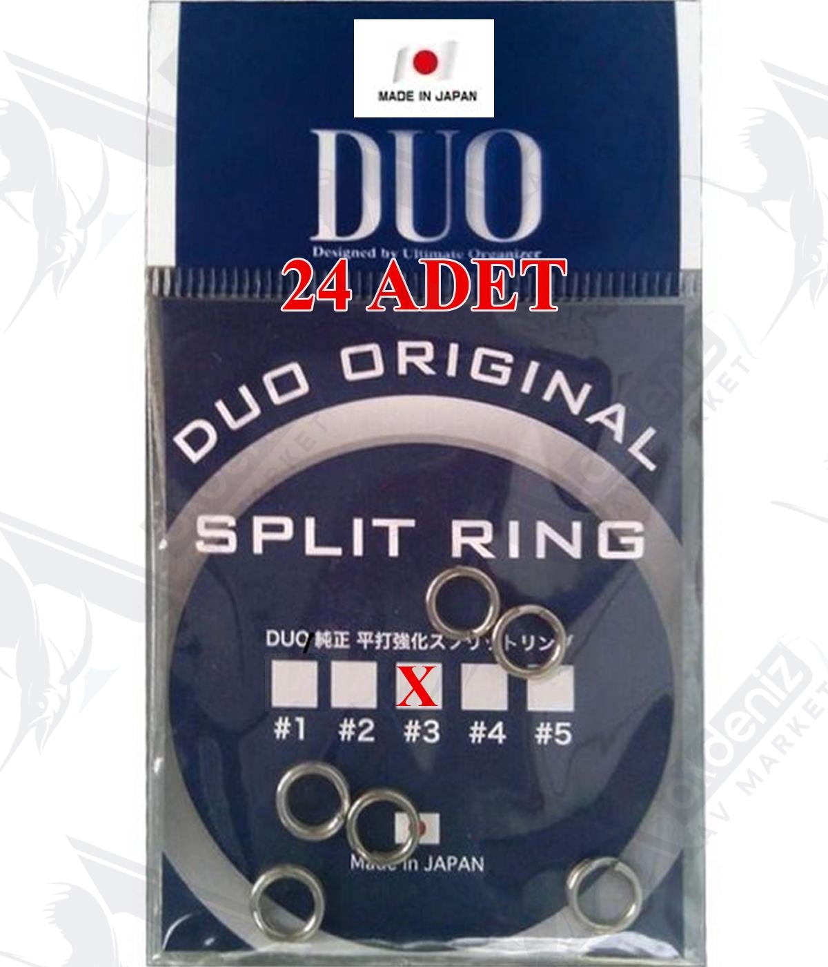 Duo Split Ring (Açık Halka ) 24Lb 11 kg 24' lü Paket No:3DUO
