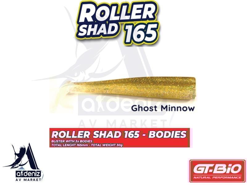 GT-BİO Roller Shad 165 Body Silikon Balık (Yedek Gövde) # Ghost MinnowGT-BİO
