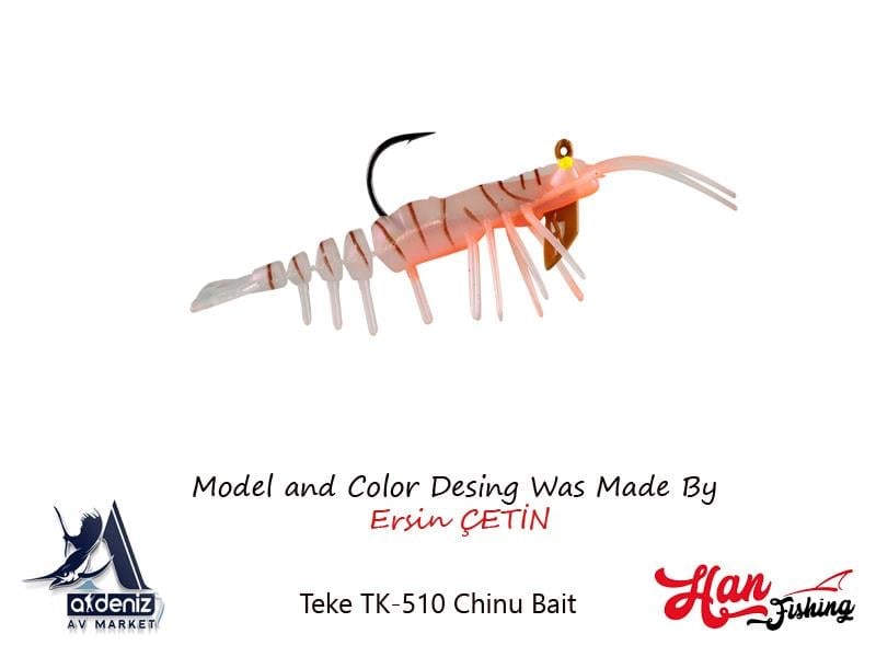 Hanfish Teke Shrimp 75 mm Silikon Karides #TK-510 Chinu Bait