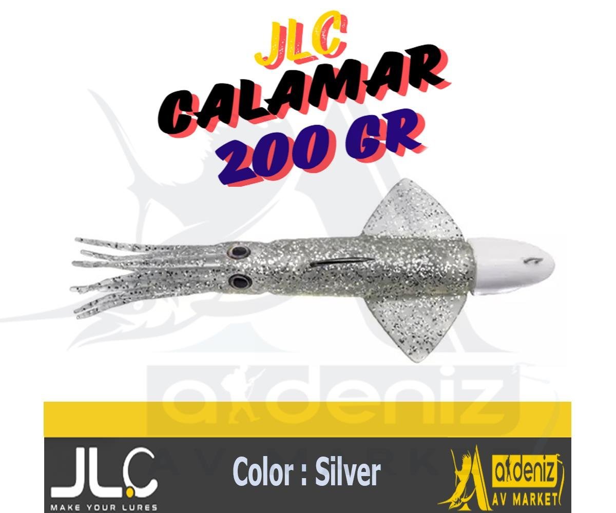 JLC Jigging A La Carta CALAMAR 200 Gr #10 Silver plata gümüş Combo Silikon Kalamar Yem