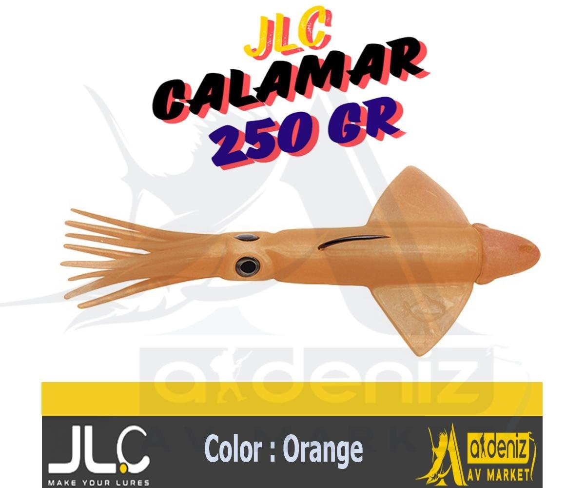 JLC Jigging A La Carta CALAMAR 250 Gr #5 Orange turuncu Combo Silikon Kalamar Yem