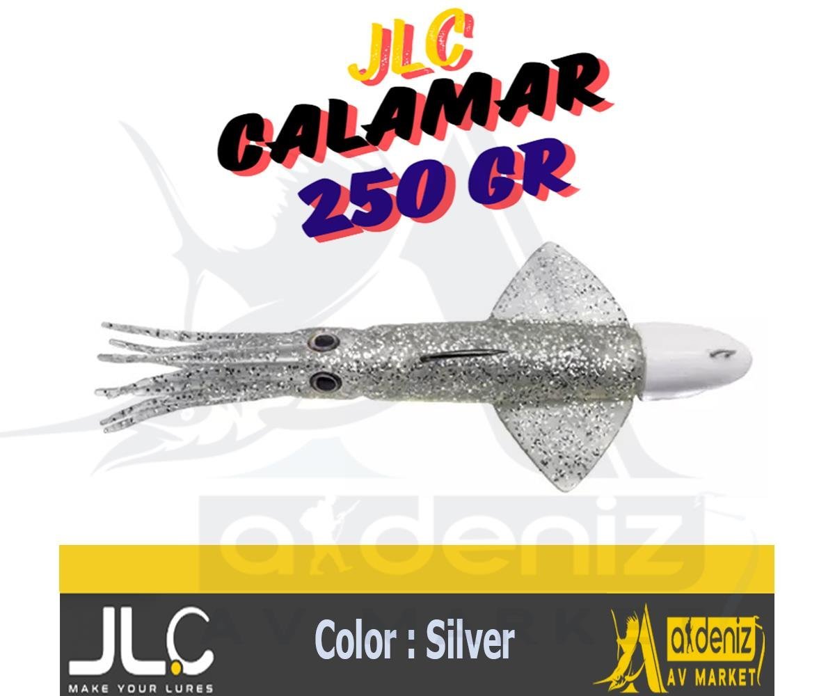 JLC Jigging A La Carta CALAMAR 250 Gr #10 Silver plata gümüş Combo Silikon Kalamar Yem