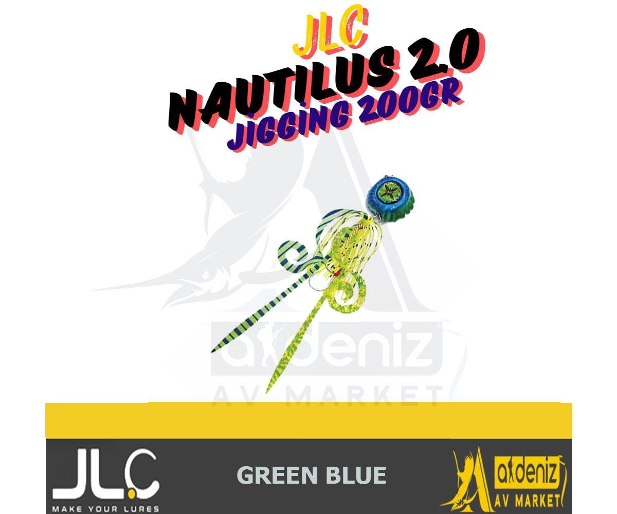 JLC Jigging A La Carta NAUTILUS 2.0 200 Gr #4 Green BlueJLC JİGGİNG A LA CARTA