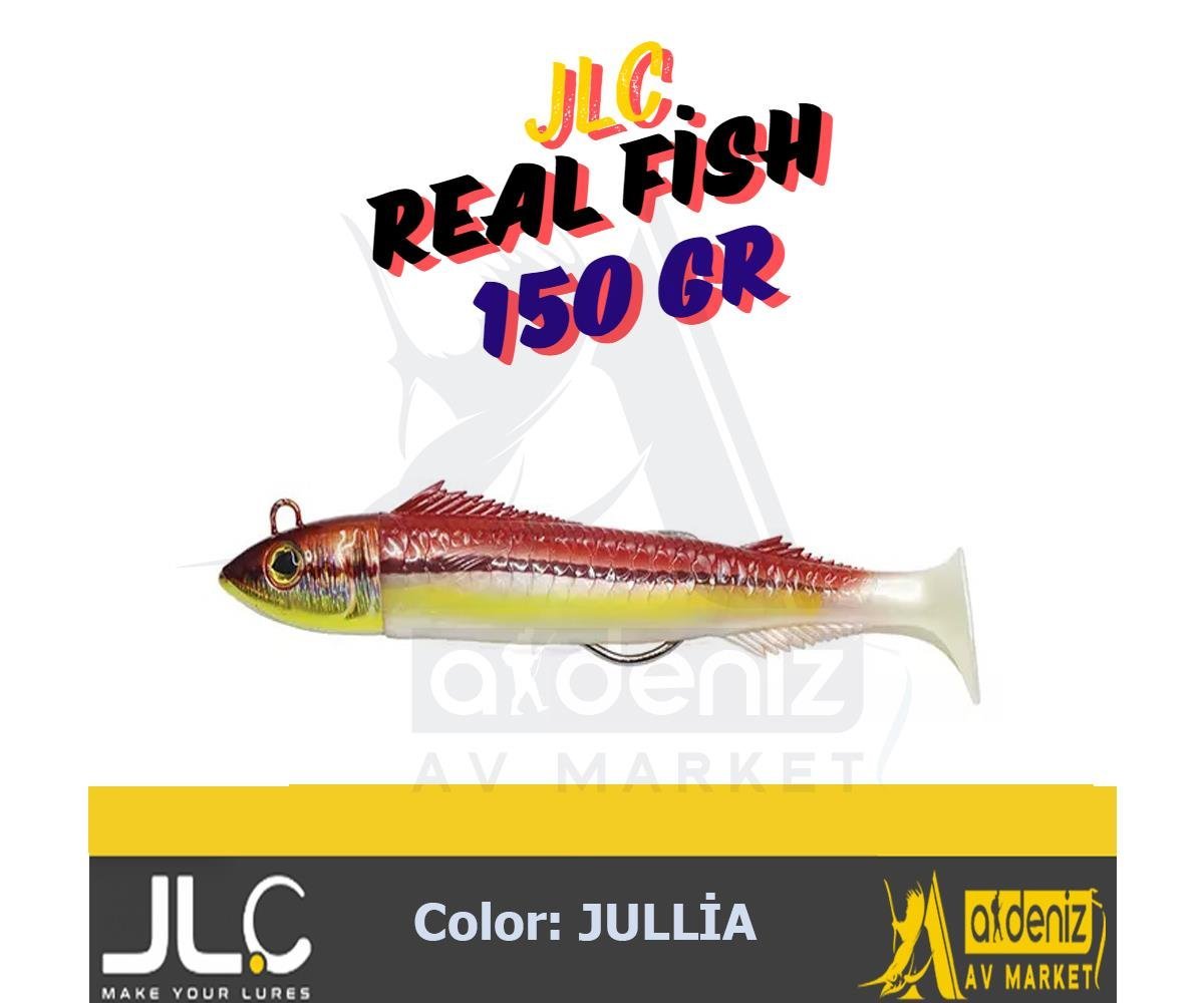 JLC Jigging A La Carta Real Fish 160 mm 150 Gr #1 Julia Barbun turuncu rengi Combo silikon balık Yem