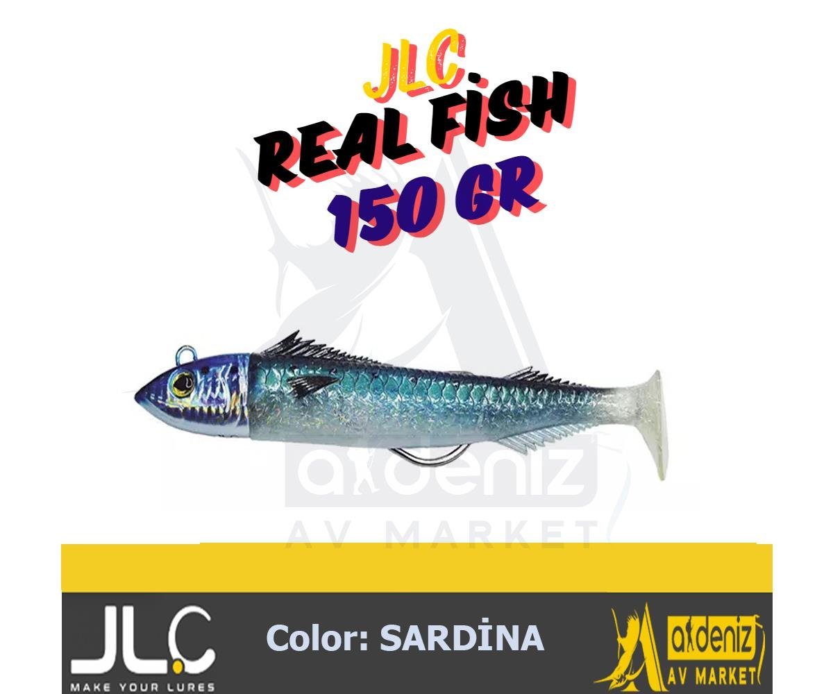 JLC Jigging A La Carta Real Fish 160 mm 150 Gr #1 Sardina Sardalye rengi Combo silikon balık Yem