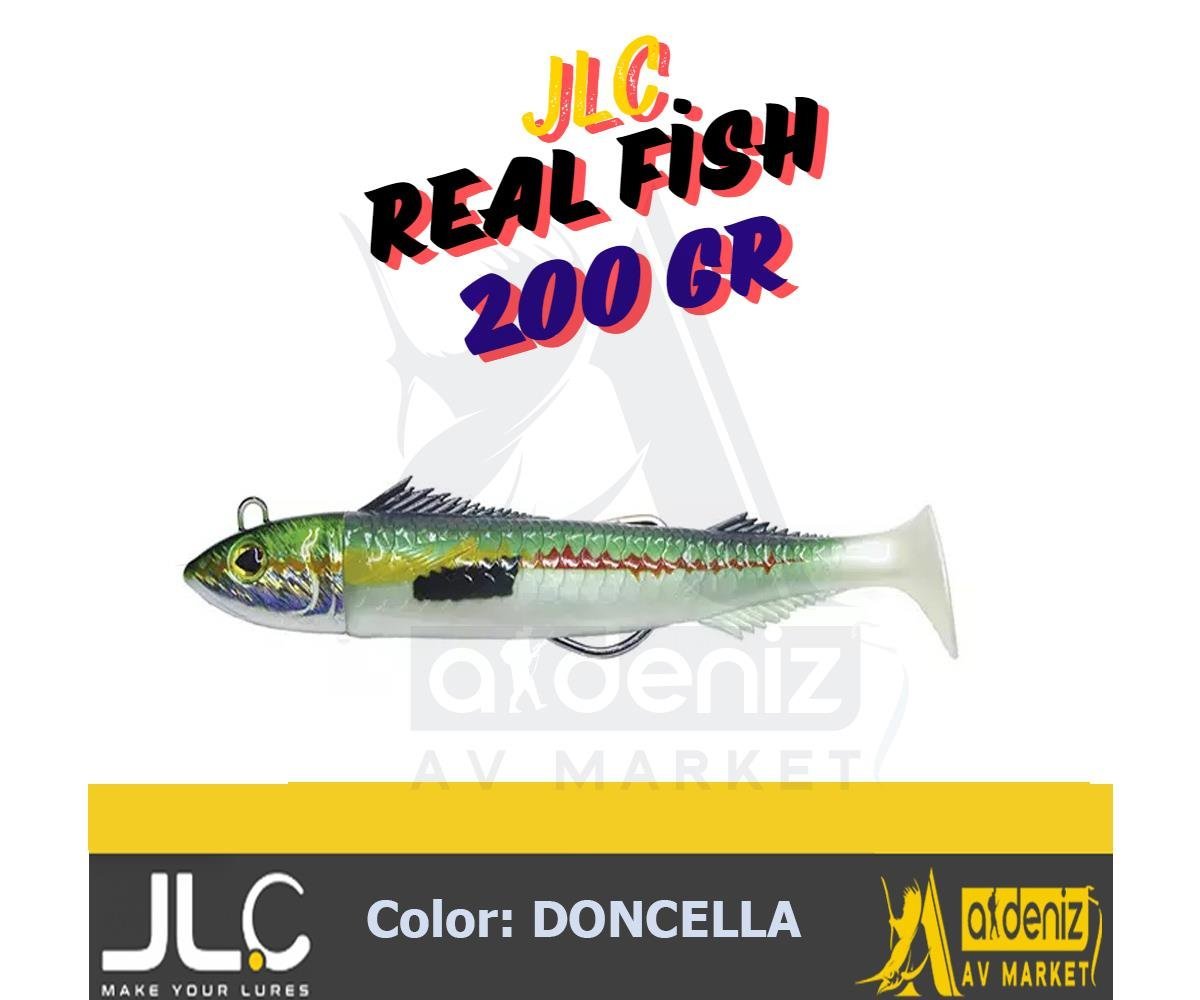 JLC Jigging A La Carta Real Fish 160 mm 200 Gr #1 Doncella gelincik rengi Combo silikon balık Yem