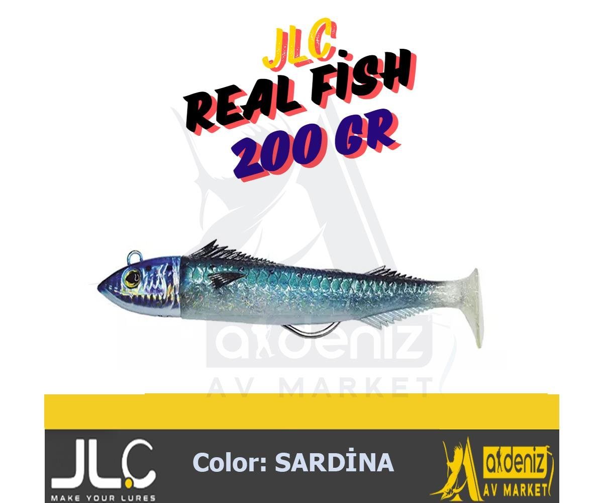 JLC Jigging A La Carta Real Fish 160 mm 200 Gr #1 Sardina Sardalye rengi Combo silikon balık Yem