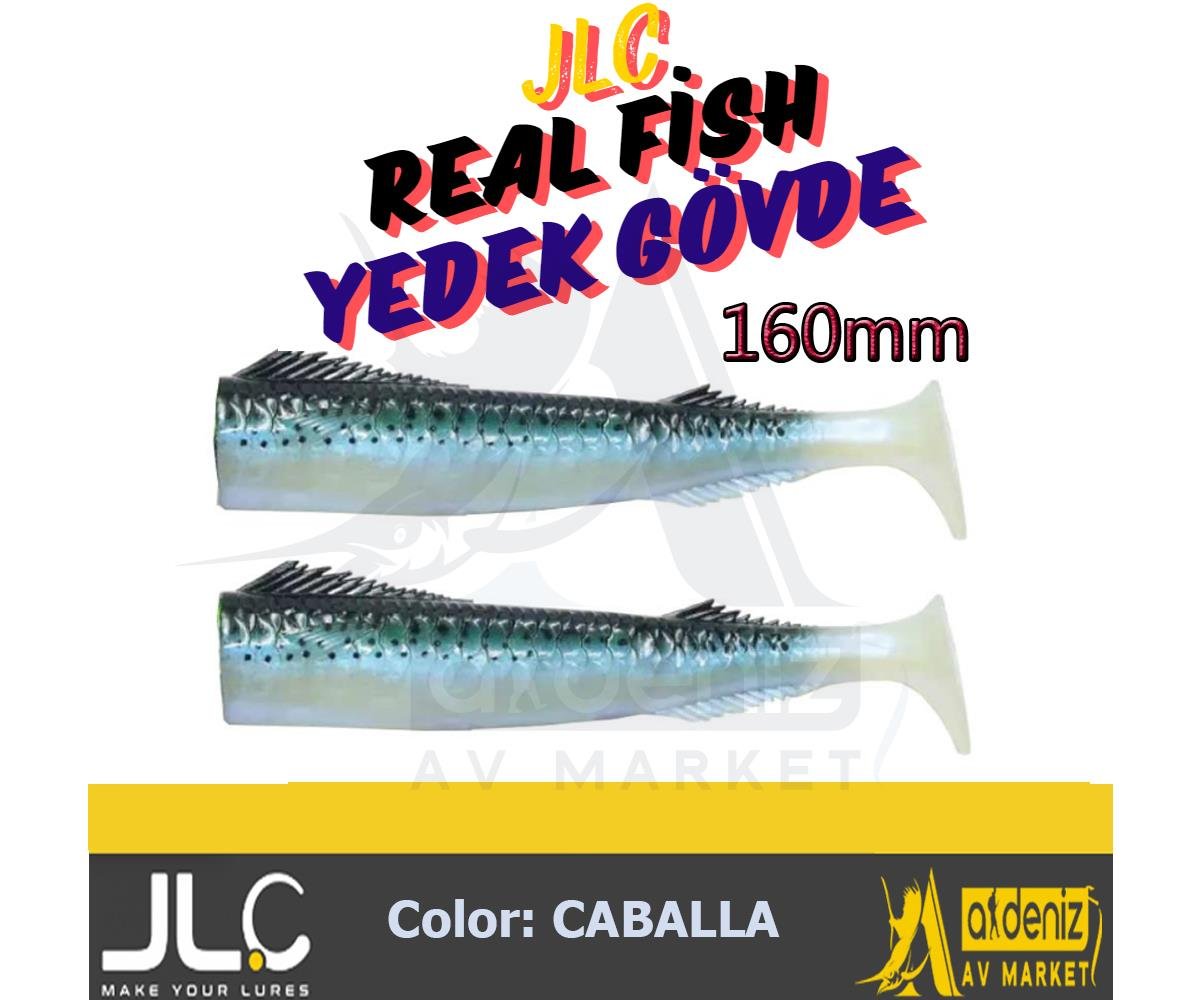 JLC Jigging A La Carta Real Fish Body Replacement 160mm #1 Caballa Silokon Balık Yedek GövdeJLC JİGGİNG A LA CARTA