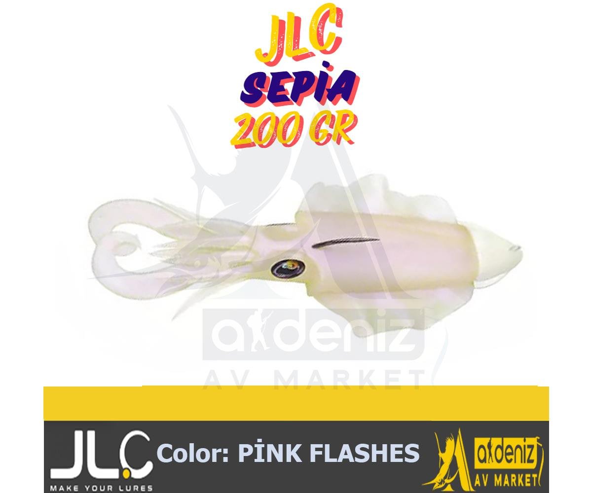 JLC Jigging A La Carta SEPİA 200 Gr #2 Pink Flashes beyaz renk Combo Silikon Sübye Yem