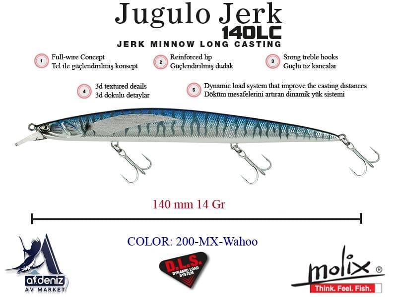 Molix Jugulo Jerk 140LC Suspending 14 Cm 14 Gr #200 MX Wahoo