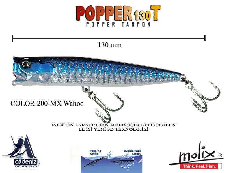 Molix Popper 130T 13 Cm 38 Gr #200 MX Whahoo