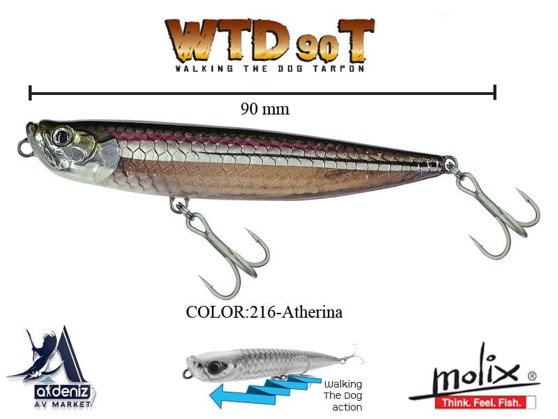 Molix WTD 90T 9 Cm 10 Gr #216 Atherina