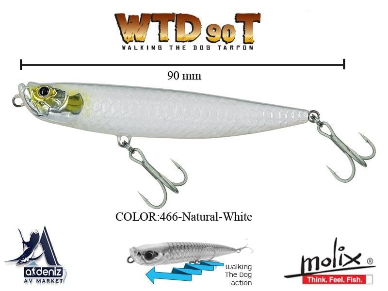 Molix WTD 90T 9 Cm 10 Gr #466 Natural White