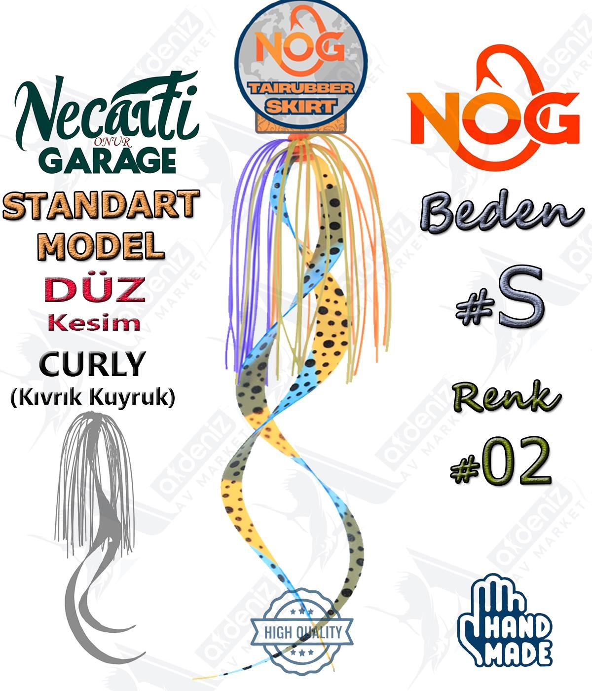 NOG Standart Tai Rubber Skirt Düz Kesim Curly Kuyruk Yedek Etek #02 SNOG Necati Onur Garage