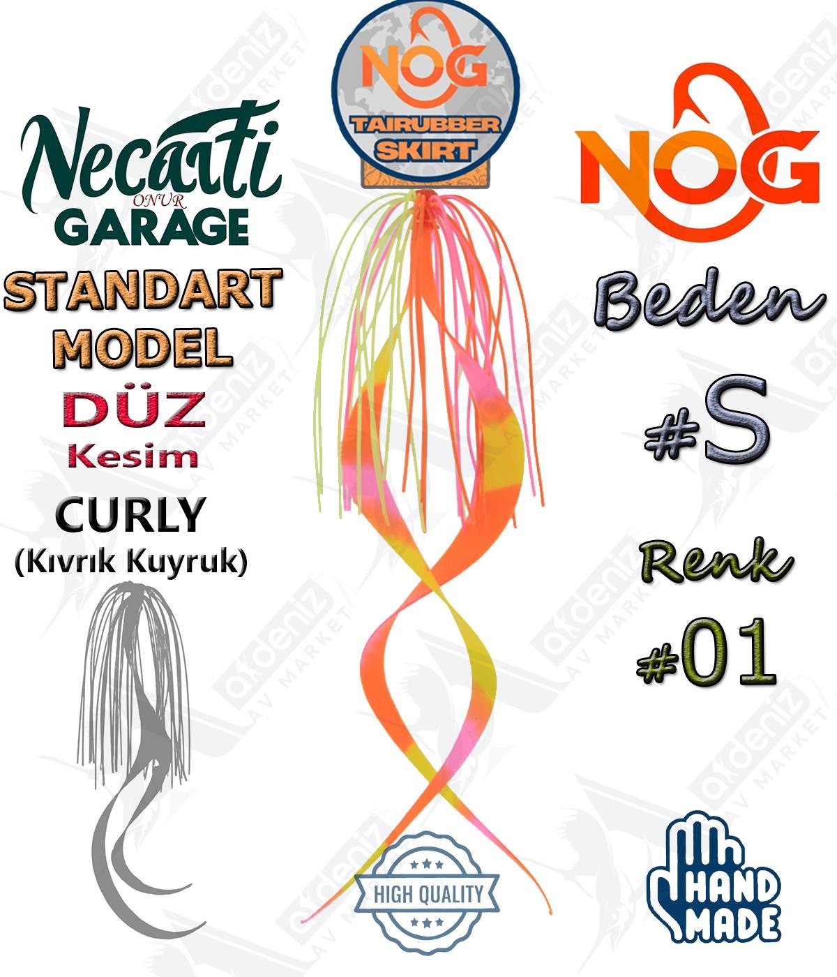 NOG Standart Tai Rubber Skirt Düz Kesim Curly Kuyruk Yedek Etek #01 SNOG Necati Onur Garage