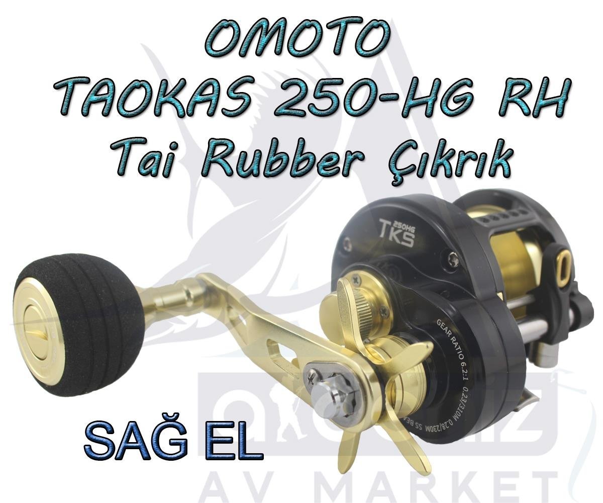 Omoto Taokas 251 Hg Rh Tai Rubber / Light Jigging Çıkrık Makine (Sağ El)OMOTO