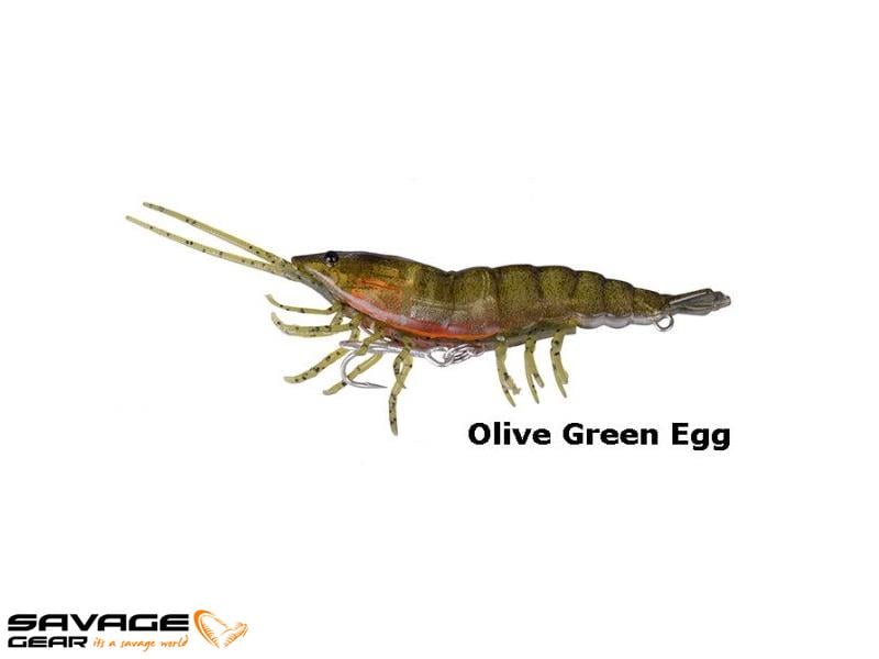 Savage gear 3D Hybrid Shrimp 10 cm 17 gr S Suni Yem #Olive Green Egg