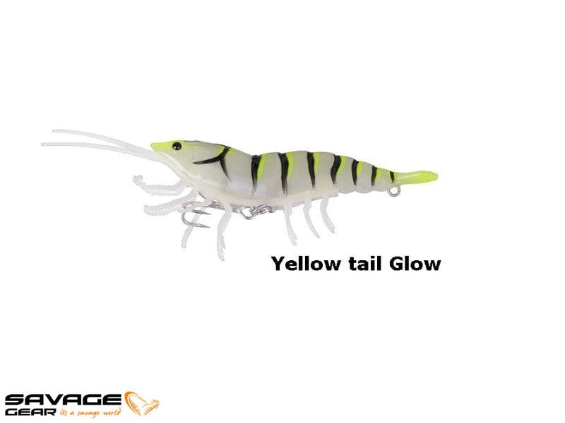 Savage gear 3D Hybrid Shrimp 10 cm 17 gr S Suni Yem #Yellow tail Glow