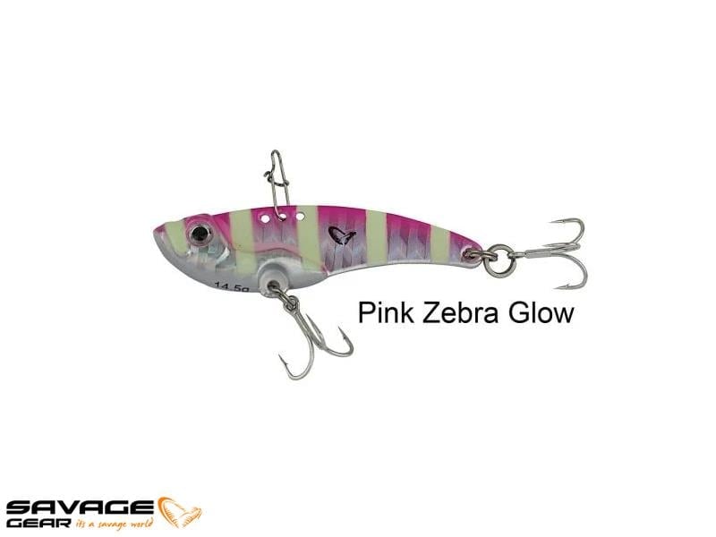 Savage gear 3D VIB Blade 3,5 cm 4gr Suni Yem #Pink Glow Zebra