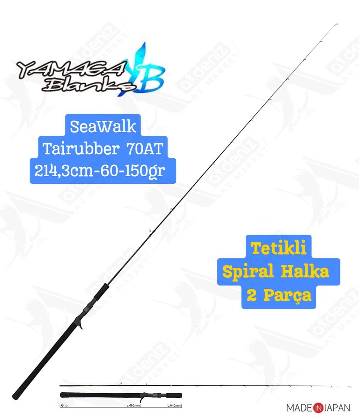 YAMAGA BLANKS SeaWalk Tairubber 70AT Pe#0,6~1 (Tetikli Spiral) 60
