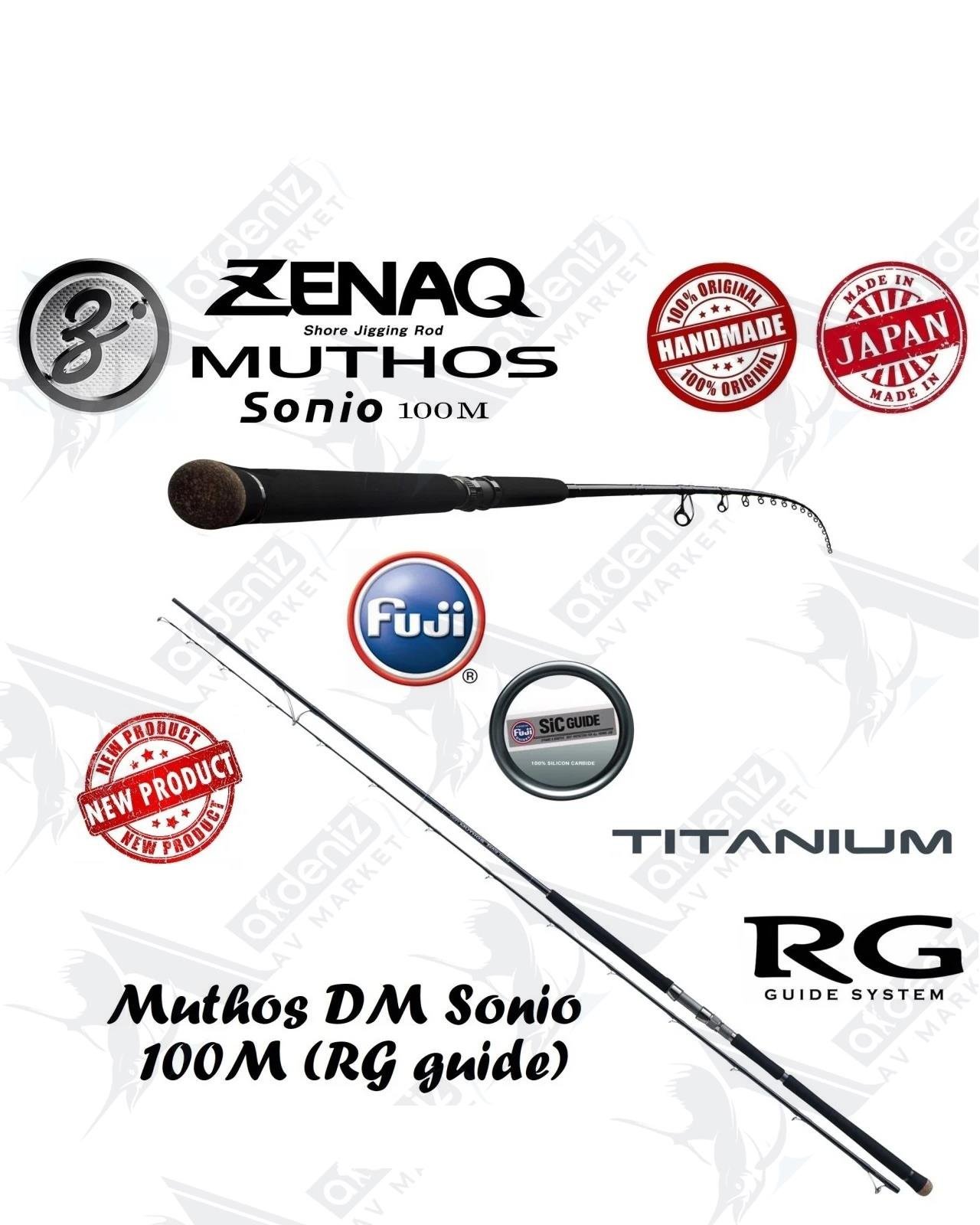 Zenaq Defi Muthos Sonio 100M RG Shore Casting Rod - Fish Head